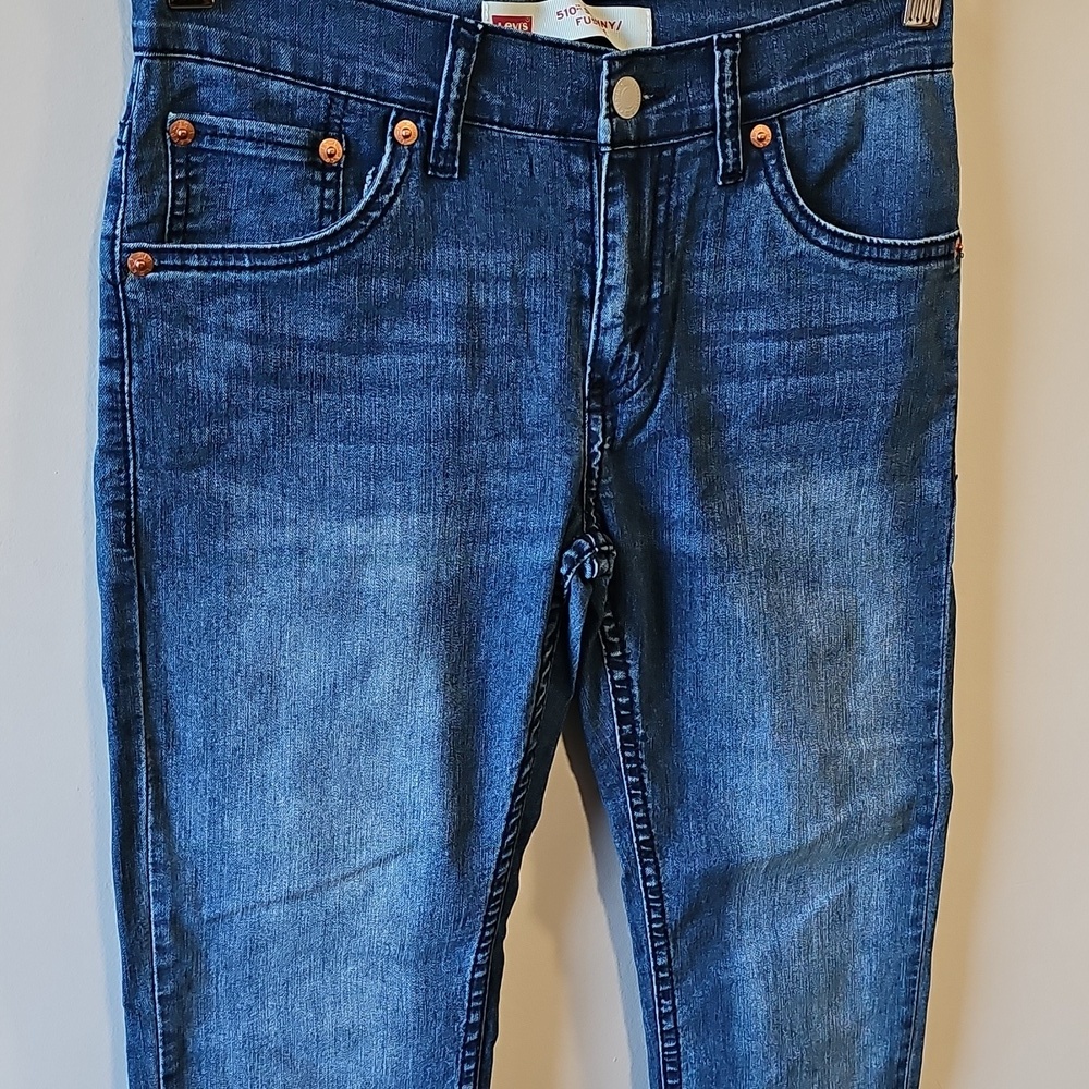 Levi's 510 27x26 Dark Blue Skinny Jeans - Picture 2 of 8